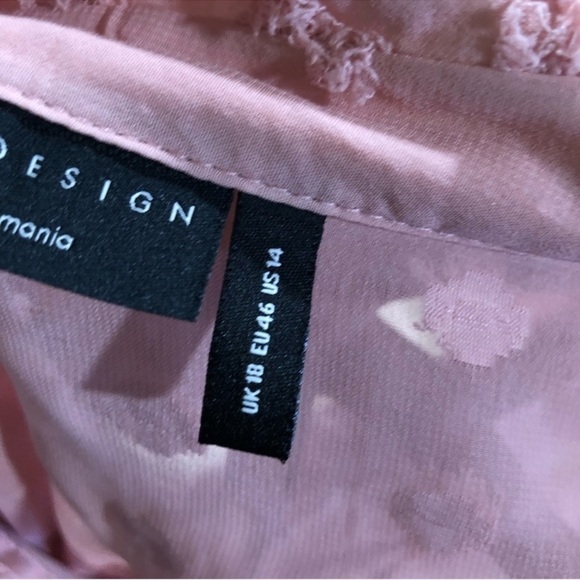 Asos Women’s Textured Pink Button Down Top - Picture 6 of 6